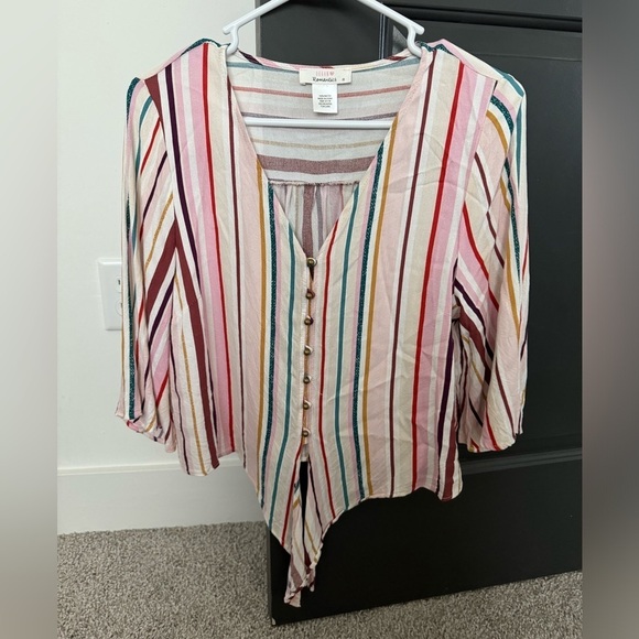 Urban Romantics Women’s Striped Blouse - Picture 1 of 2